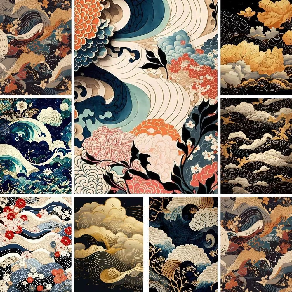 Japanese Lifestyle Movie - Japanese Style Seascape Picture Number Drawing