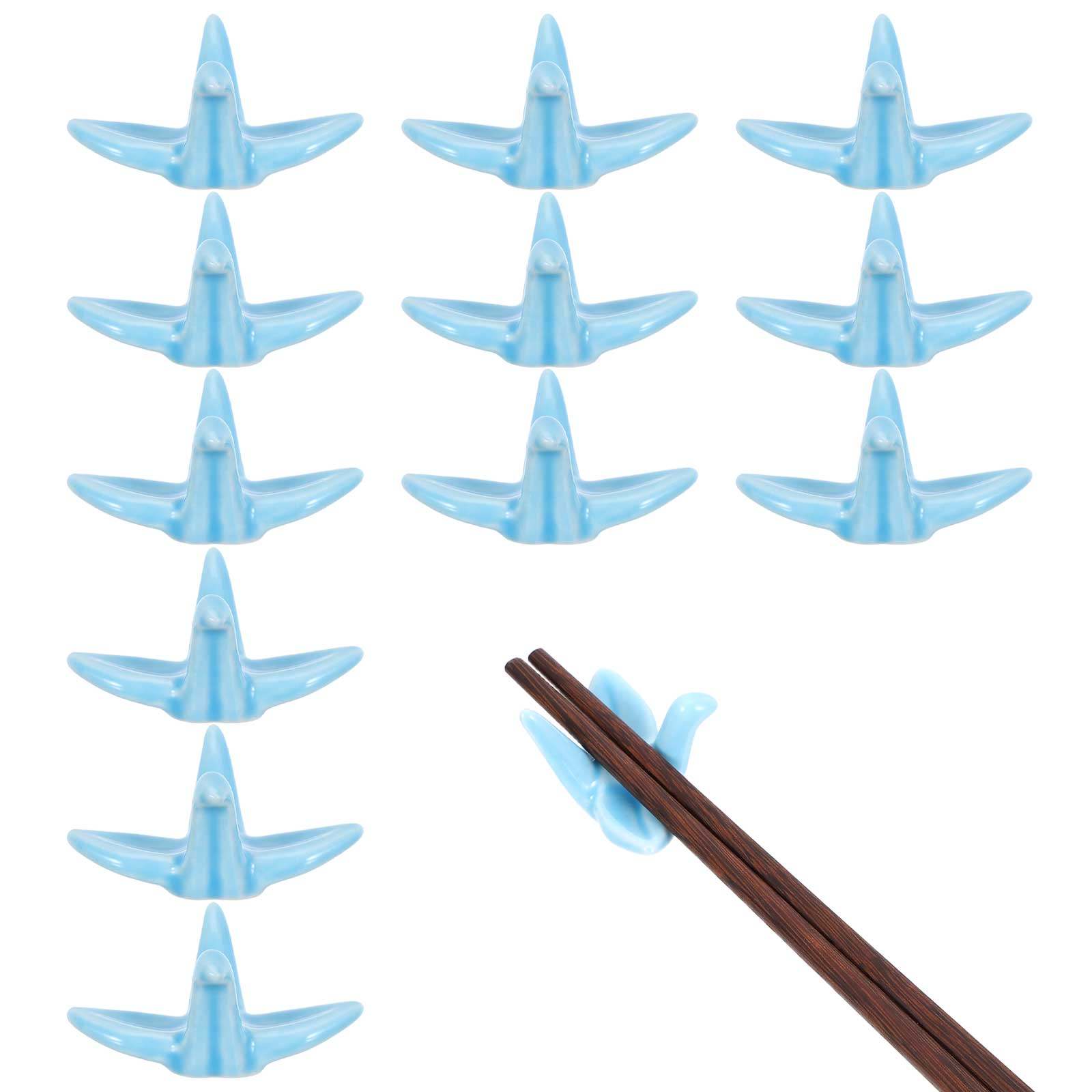 12Pcs Crane Pattern Ceramic Ch - огляд і ціна Chopstick Rest Ceramic