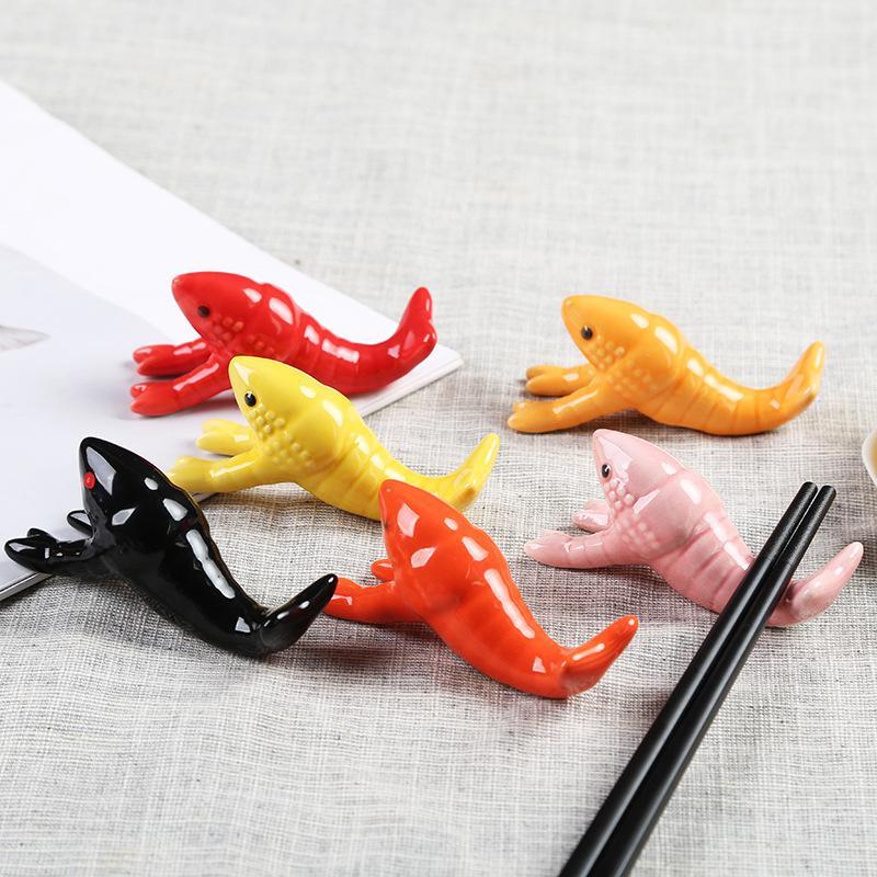 Cute Crayfish Shaped Ceramic C - огляд і ціна Chopstick Rest Ceramic