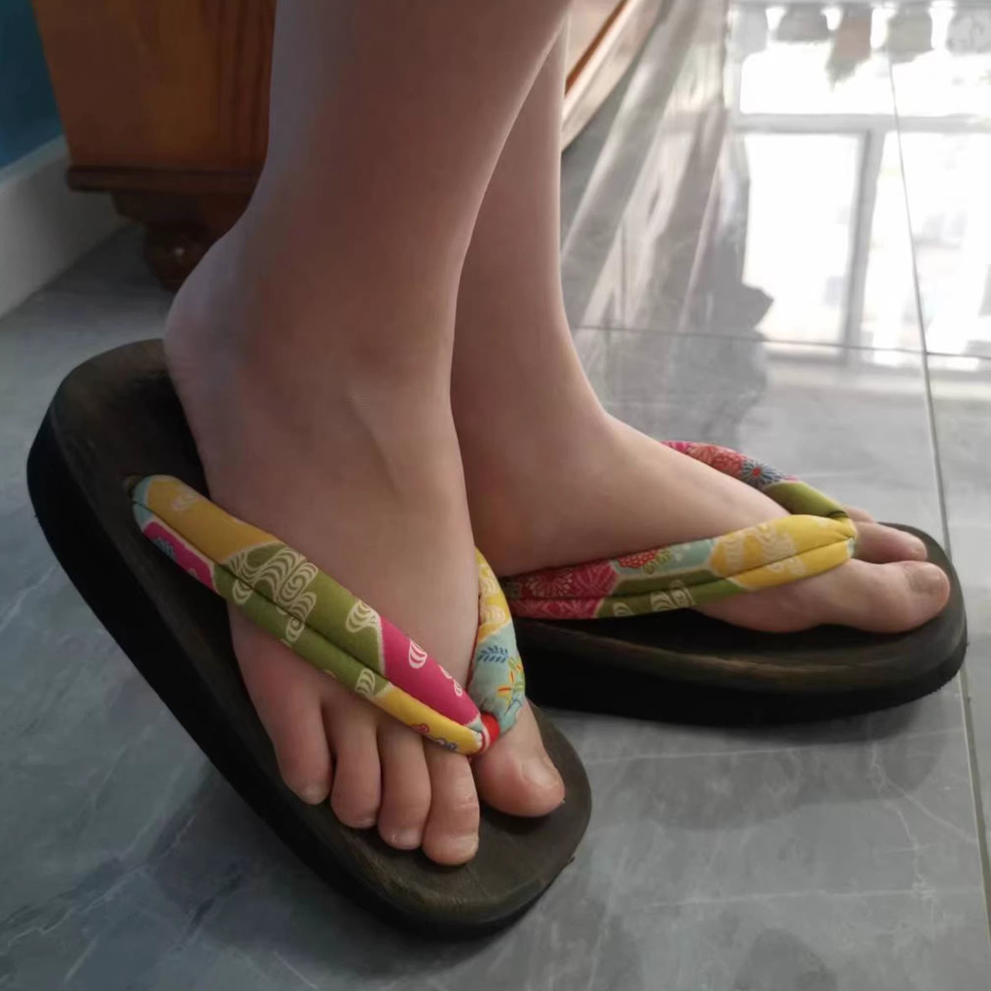 Women's Cosplay Shoes Mid Heel - огляд і ціна Geta Wooden Sandal