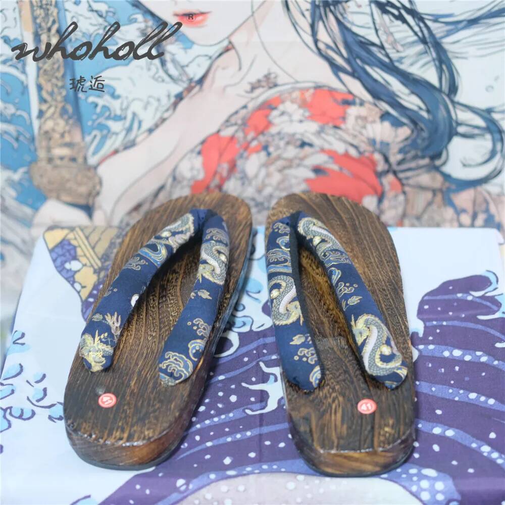 Man Wooden Clogs Slippers Wome - огляд і ціна Geta Wooden Sandal