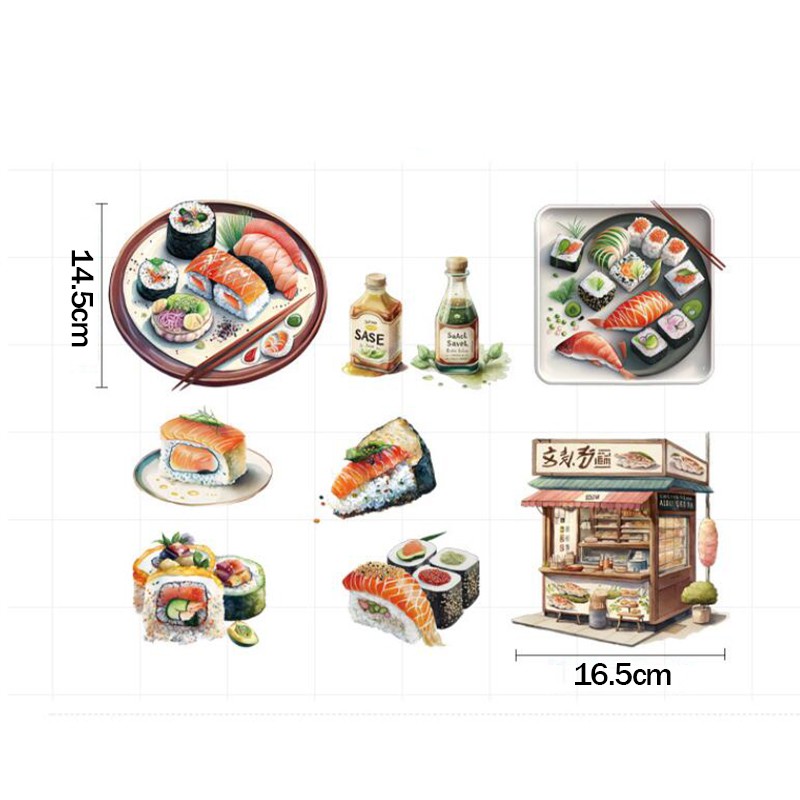 Japanese Food Sushi Sticker 3D - огляд і ціна Japanese Food Lifestyle